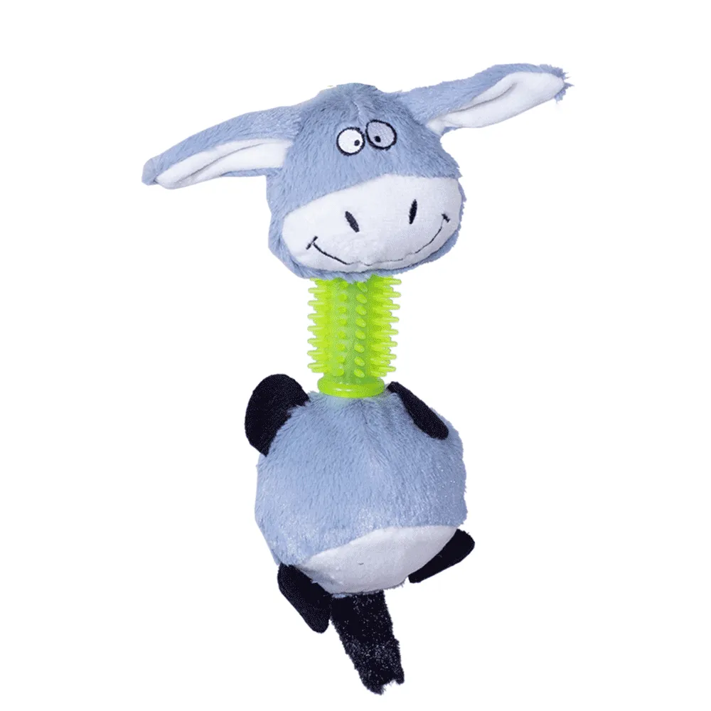 Brinquedo Pelúcia Mordedor Burrinho Savana