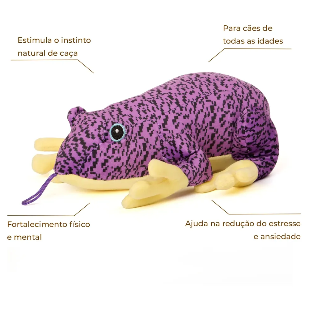 Brinquedo Pelúcia para Cães Sapo Roxo Flicks — foto 2