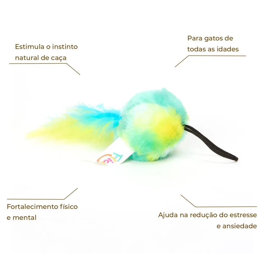 Brinquedo Pelúcia para Gatos Bola Azul Flicks — foto 2