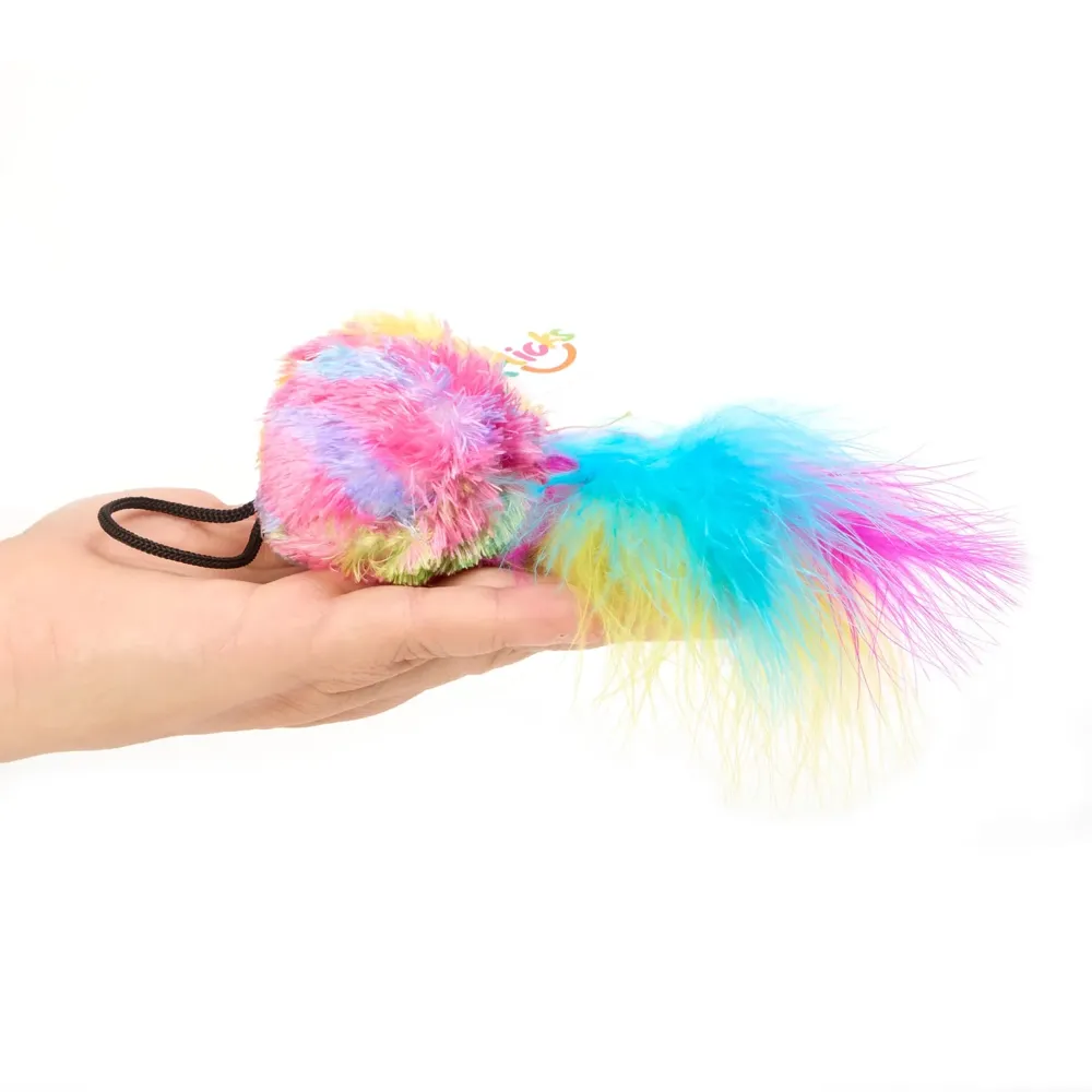 Brinquedo Pelúcia para Gatos Bola Rosa Flicks — foto 5