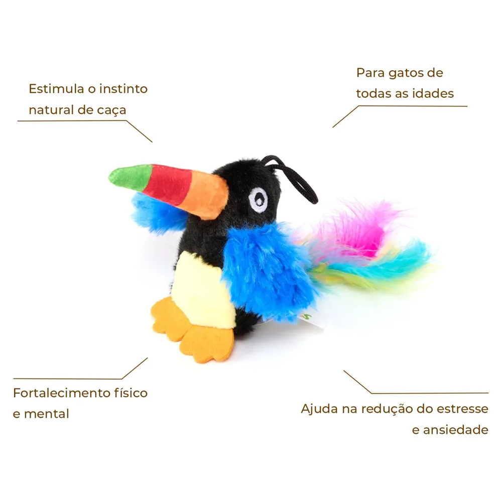 Brinquedo Pelúcia para Gatos Tucano Flicks — foto 2