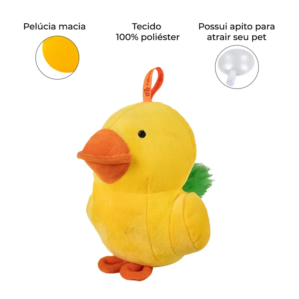 Brinquedo Pelúcia Pato Duck Fabrica Pet — foto 3