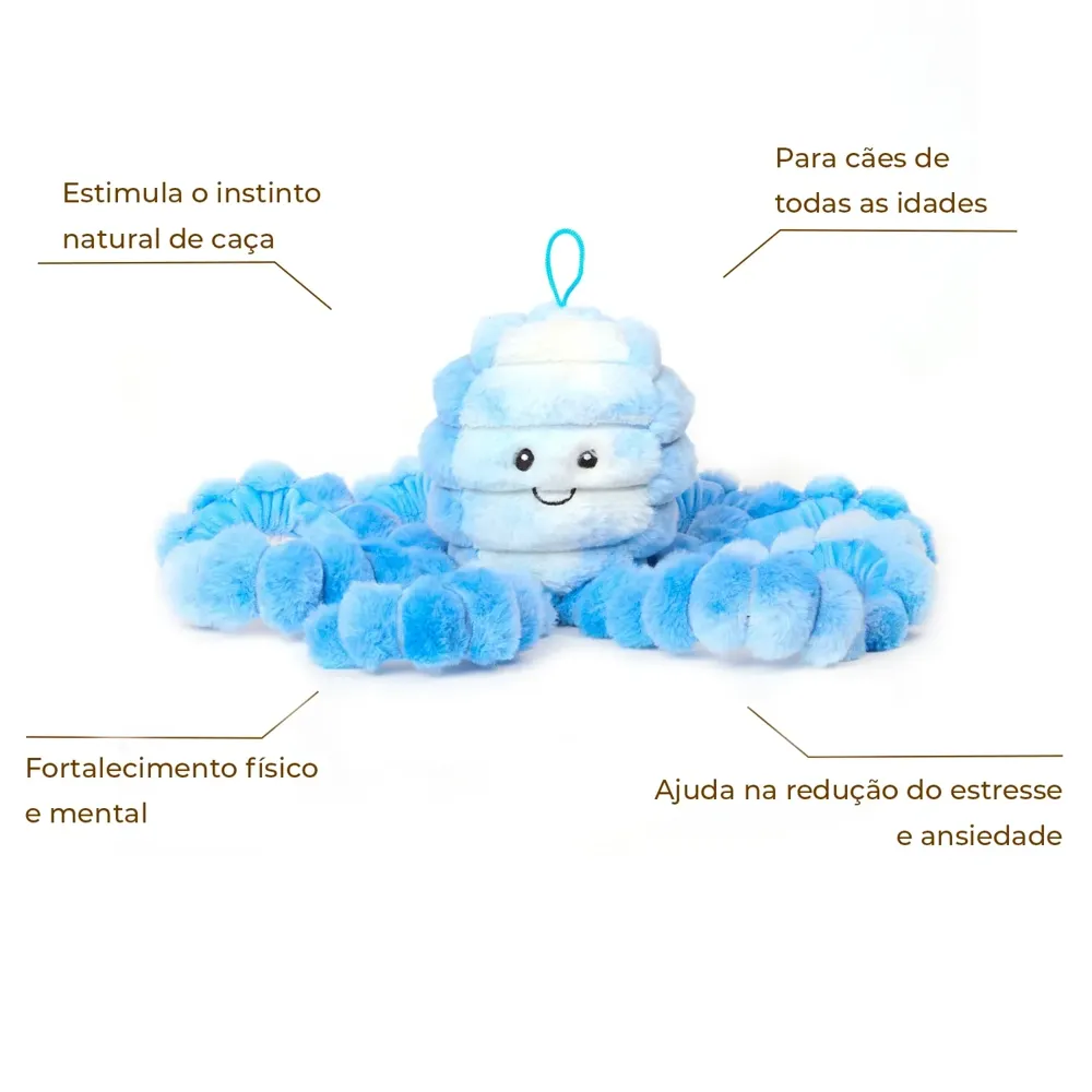 Brinquedo Pelúcia Polvo Azul Flicks — foto 2