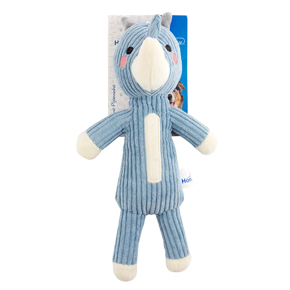 Brinquedo Pelúcia Rino Pijaminha HomePet — foto 2