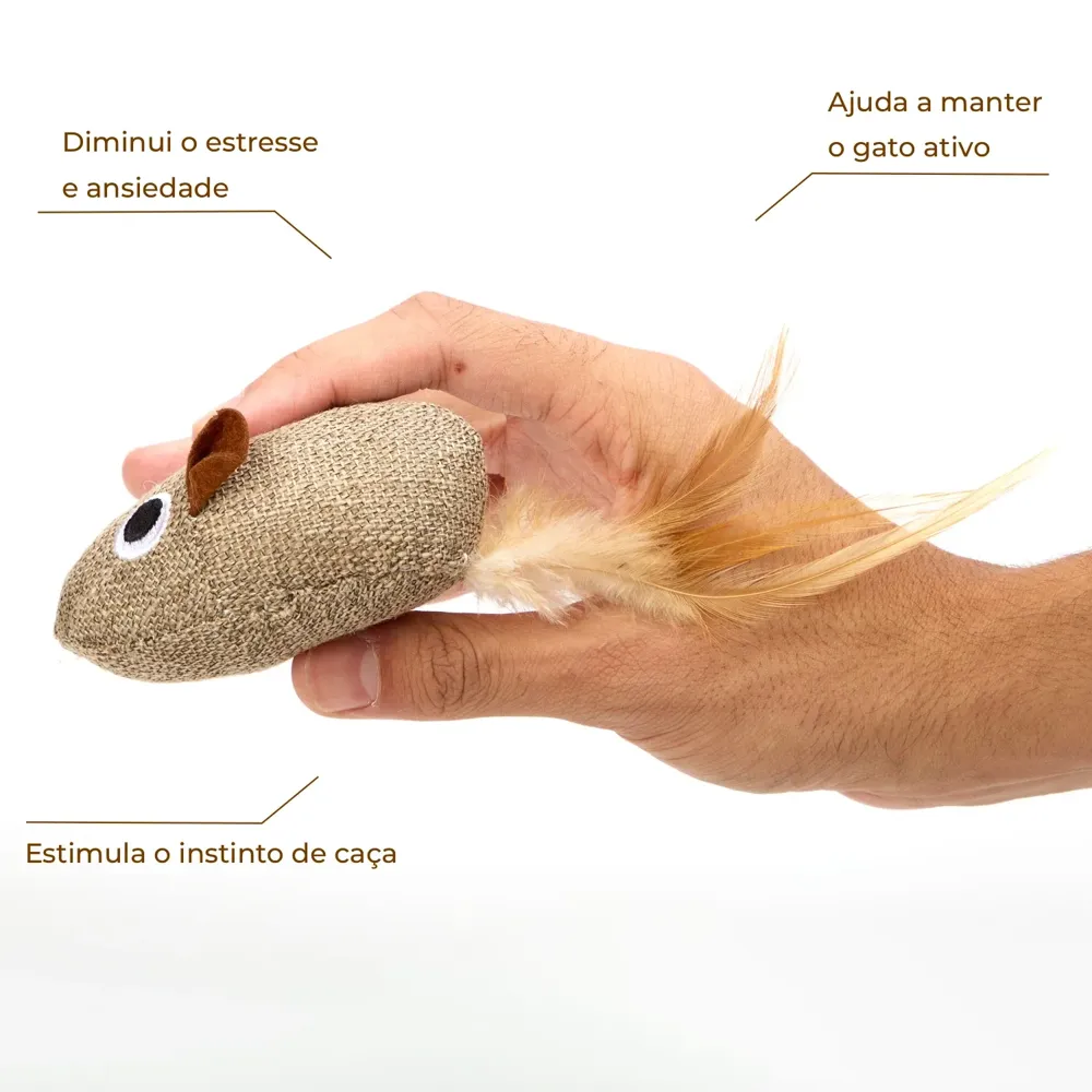 Brinquedo Ratinho com Pena Flicks — foto 2