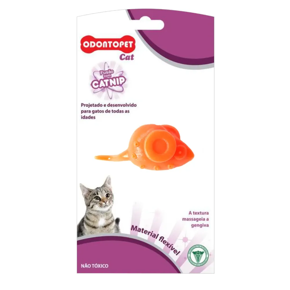 Brinquedo Rato com Catnip Odontopet Cat — foto 3