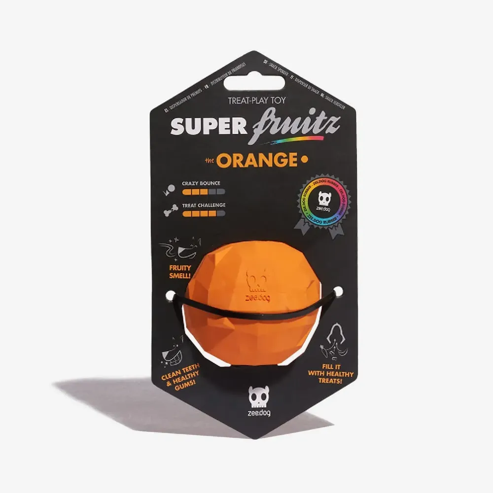 Brinquedo Recheável para Cães Super Fruitz Laranja Zee.Dog — foto 4