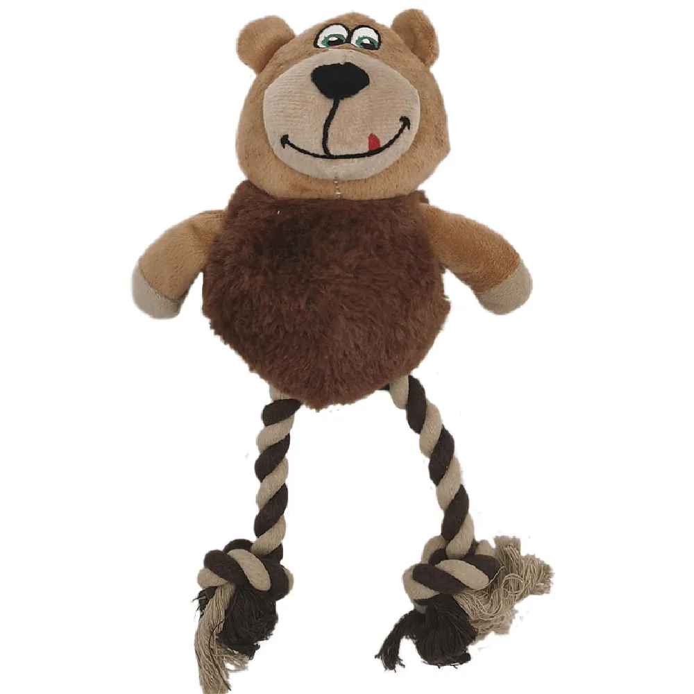 Brinquedo Urso de Pelúcia com Corda Savana