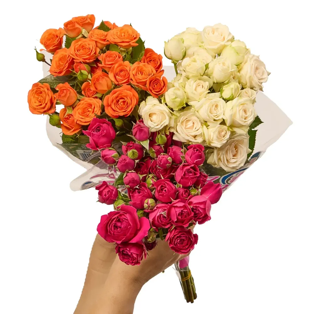Buquê Maço Rosas Spray Natural Variado — foto 2