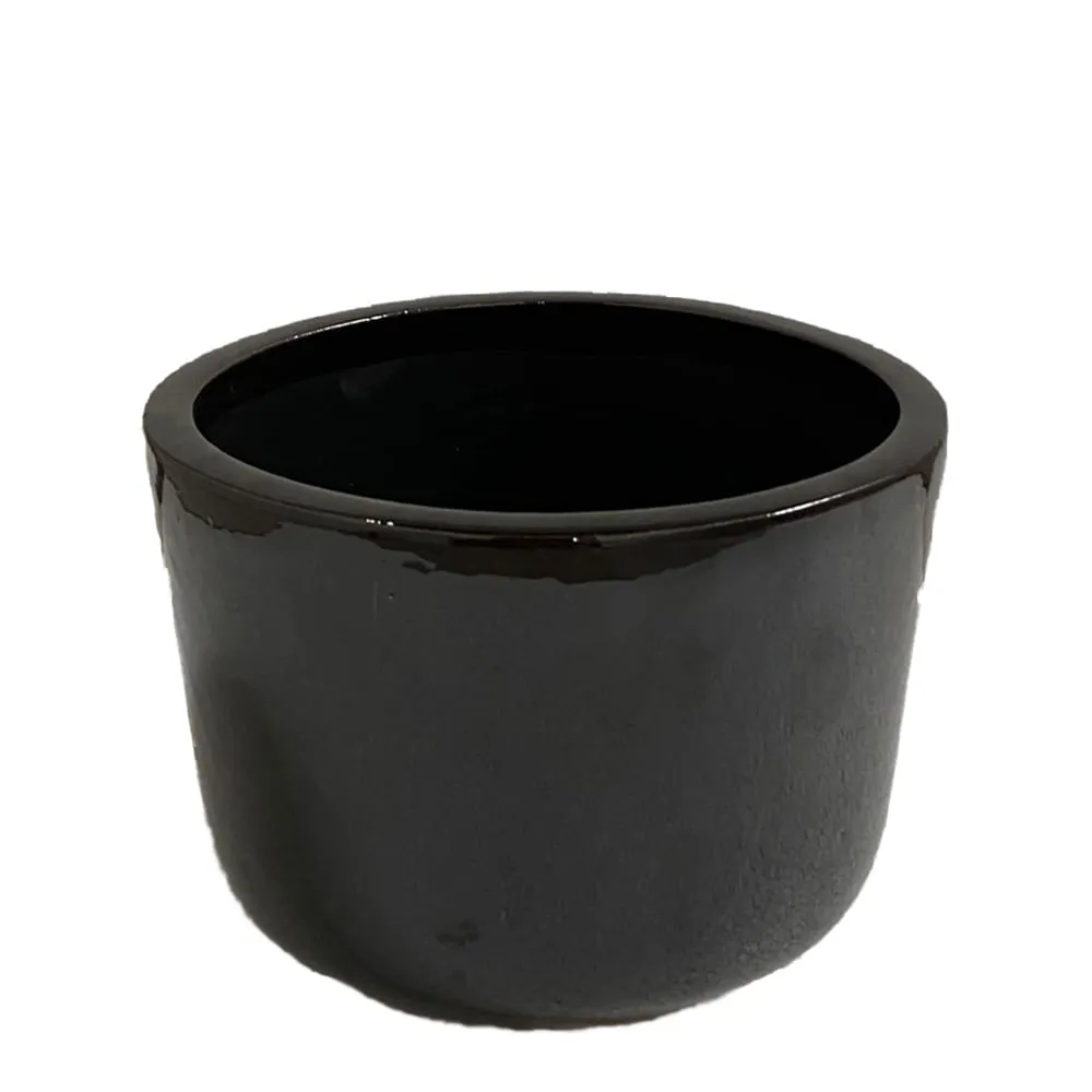 Cachepô Cerâmica Helena Preto Vasos Tupã