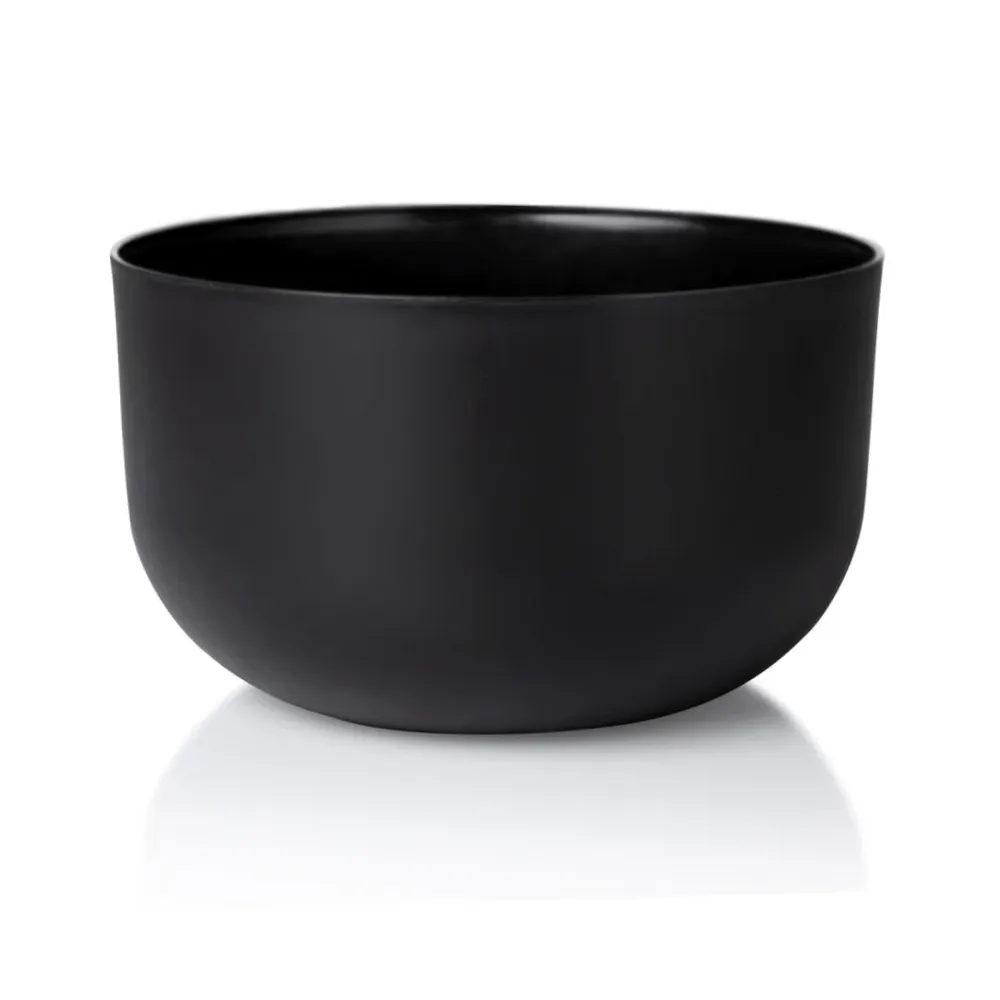 Cachepô Cuia Due Vasos Raiz Preto Fosco