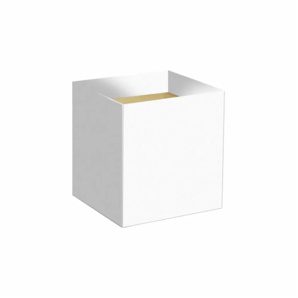 Cachepô Quadrado Arrazo 11cm Branco
