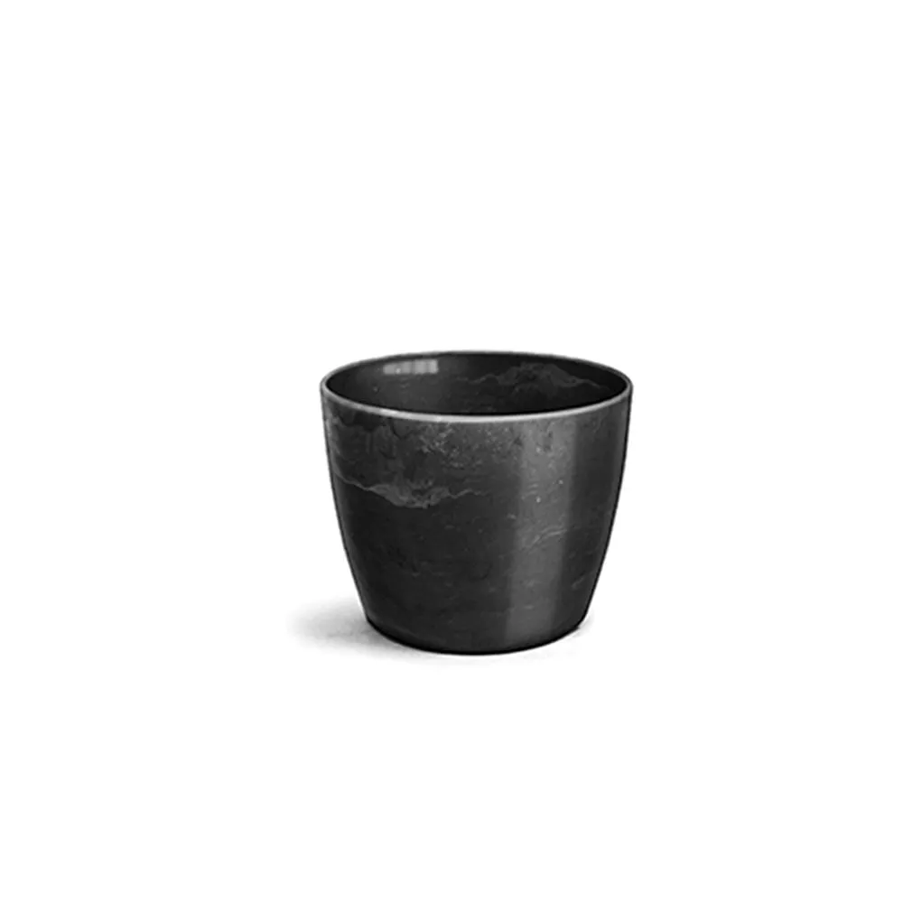 Cachepô Redondo Elegante Preto Ônix Nutriplan — foto 4