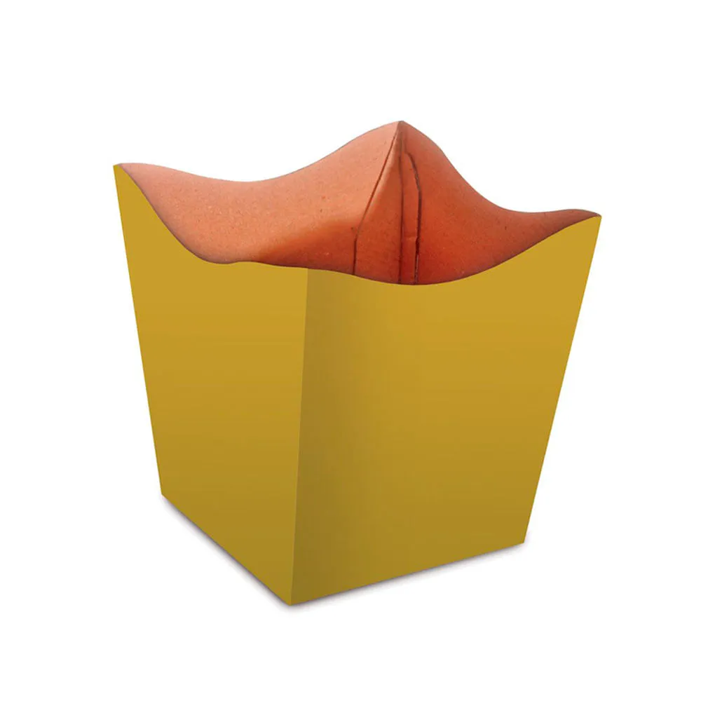 Cachepot Pote Floral Atlanta Dourado