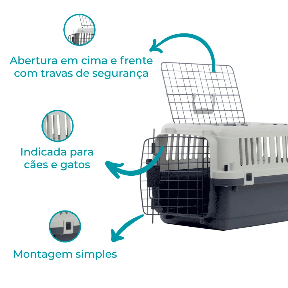 Caixa de Transporte para Cães e Gatos Open Top Gomoov — foto 2