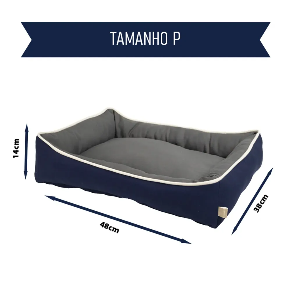 Cama Bicolor Fábrica Pet Azul e Cinza — foto 6