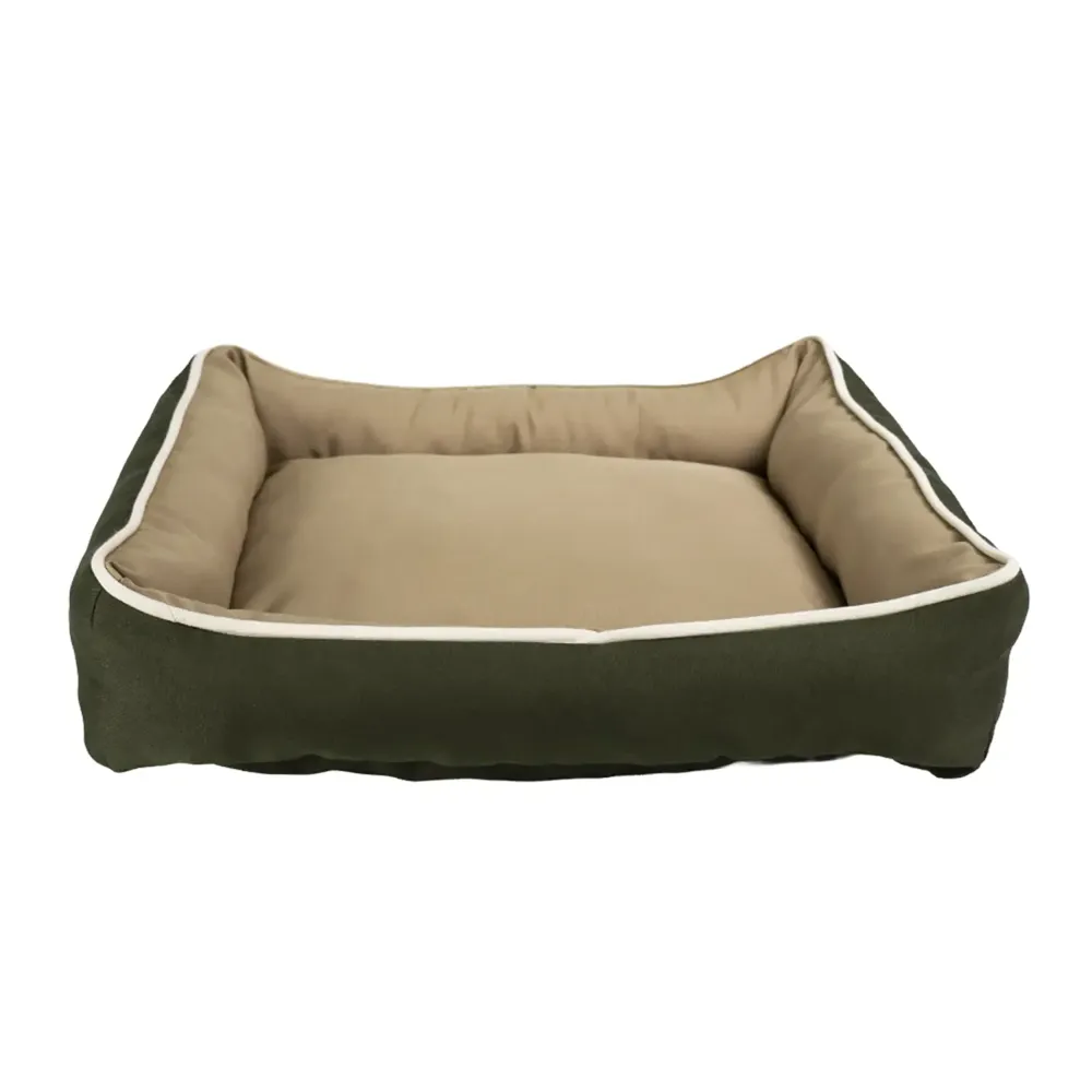 Cama Bicolor Fábrica Pet Verde e Caqui