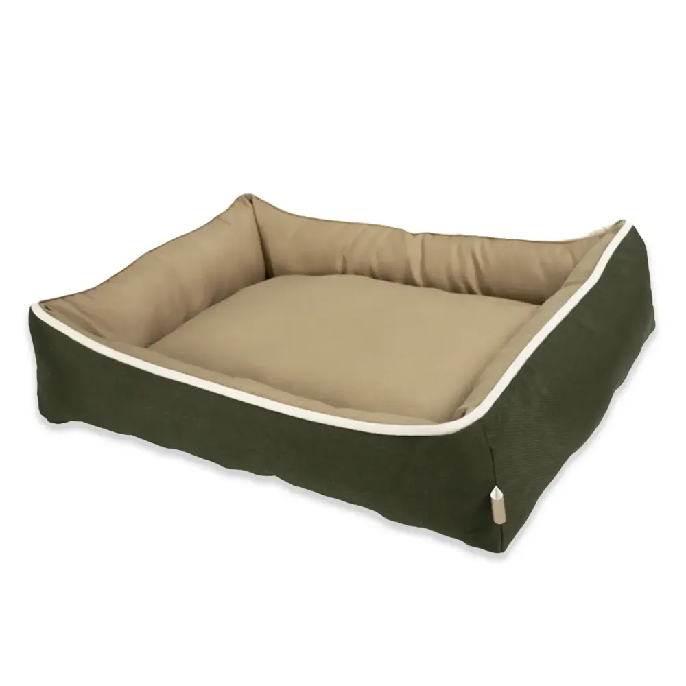 Cama Bicolor Fábrica Pet Verde e Caqui — foto 2