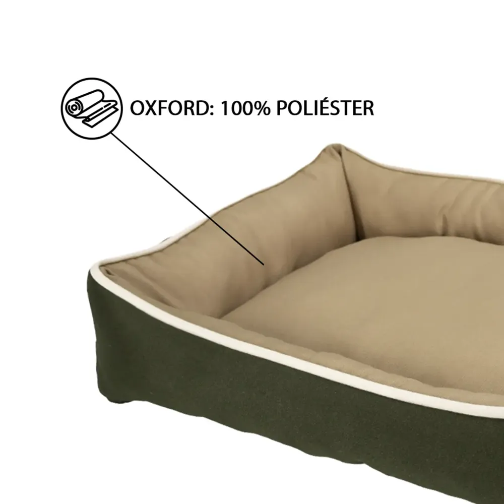 Cama Bicolor Fábrica Pet Verde e Caqui — foto 4