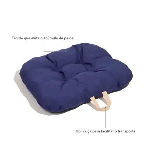 Cama Colchonete Confort para Cães e Gatos Spike Azul — foto 3
