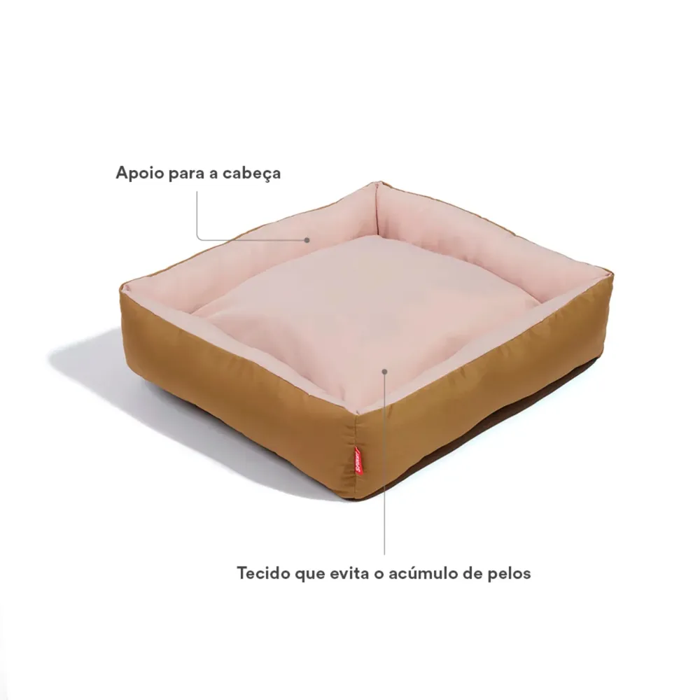 Cama Dupla Spike para Cães e Gatos Marrom — foto 2