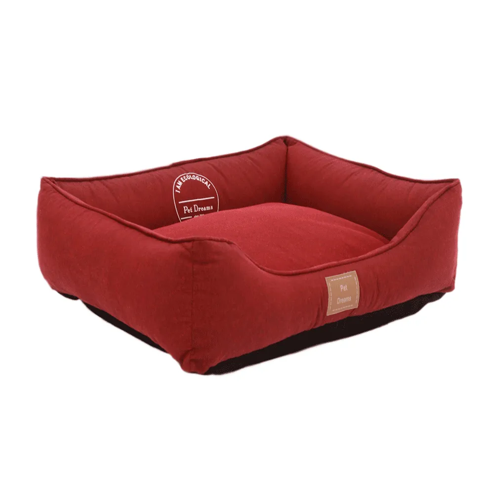 Cama Eco Pet Dreams Vermelha para Cães e Gatos — foto 2