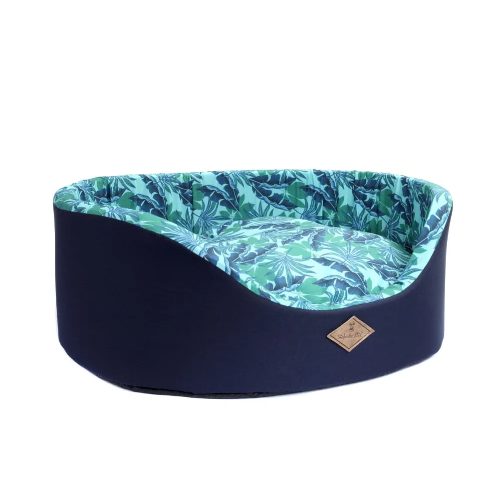 Cama Europa Folhagem Bichinho Chic Azul — foto 2