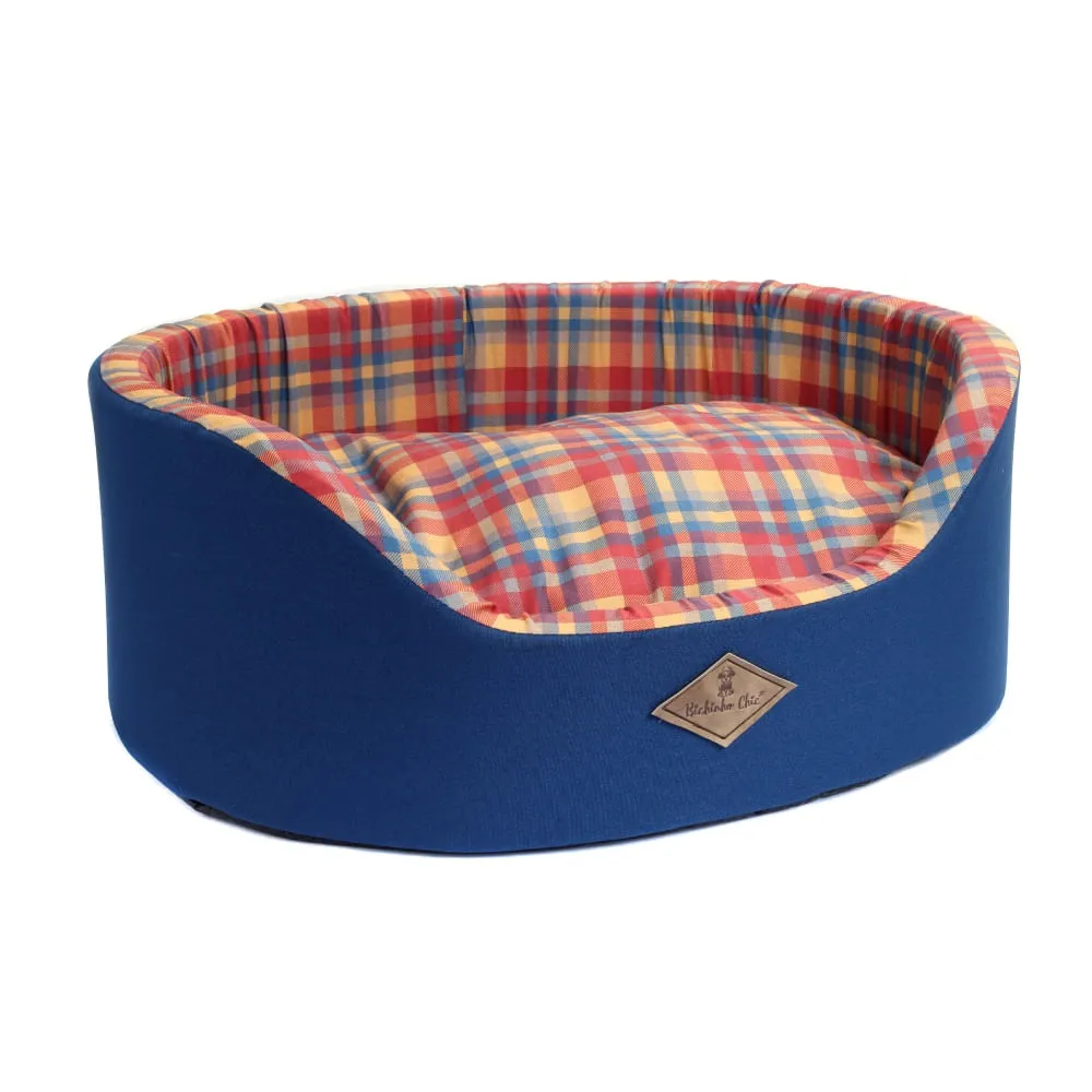 Cama Europa Xadrez Bichinho Chic Azul — foto 2
