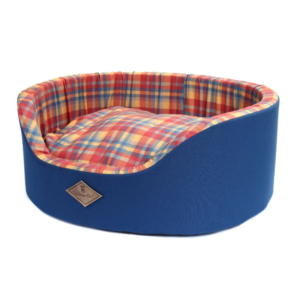 Cama Europa Xadrez Bichinho Chic Azul — foto 3
