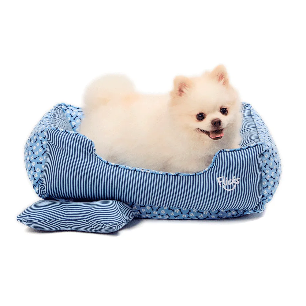 Cama Flicks Ossinho Azul para Cães e Gatos — foto 4