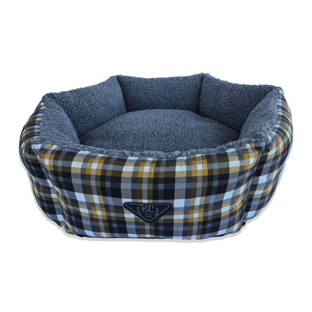 Cama Hexa Xadrez Bichinho Chic Cinza — foto 5