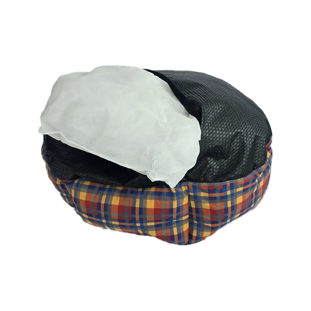 Cama Hexa Xadrez Bichinho Chic Marrom — foto 4