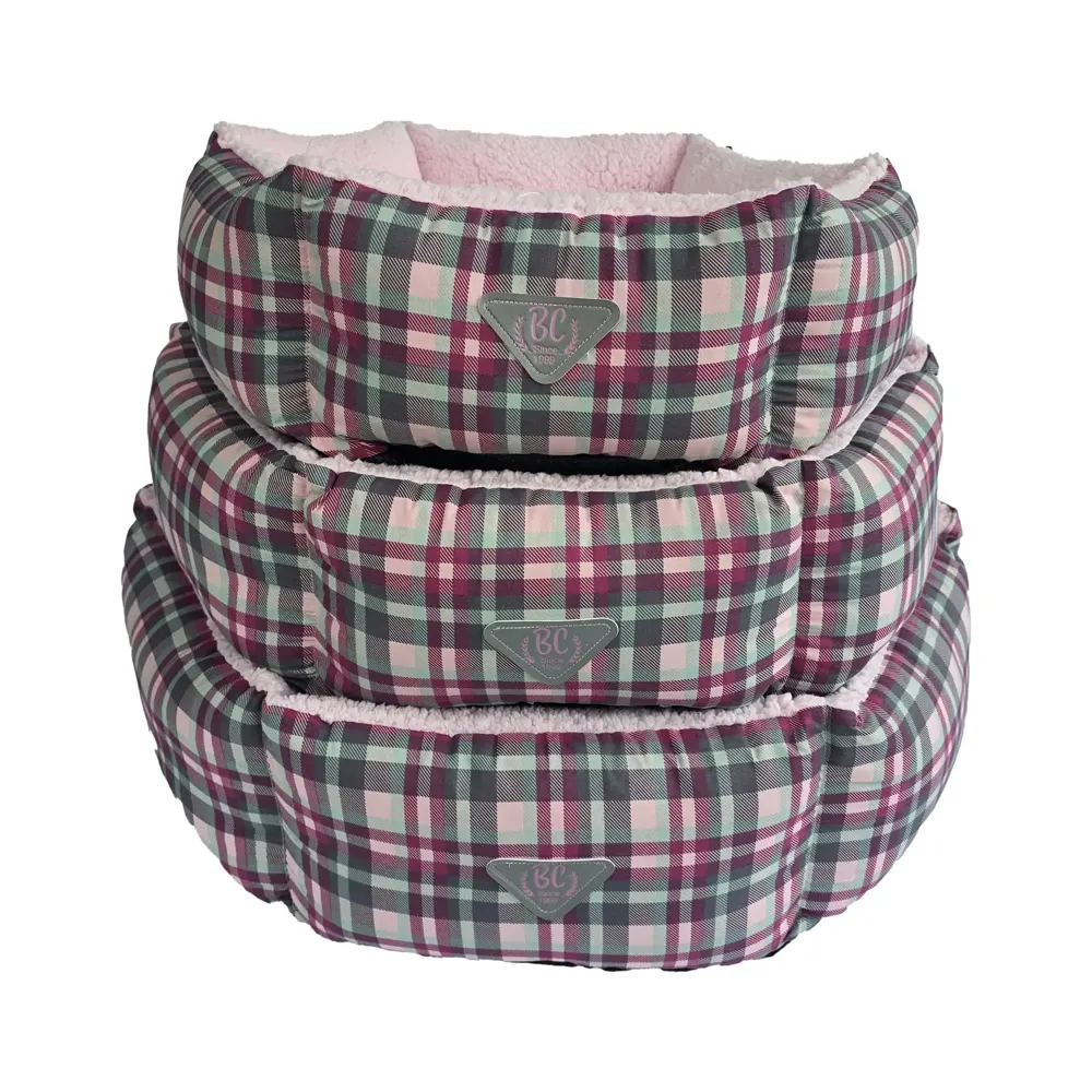 Cama Hexa Xadrez Bichinho Chic Rosa — foto 4