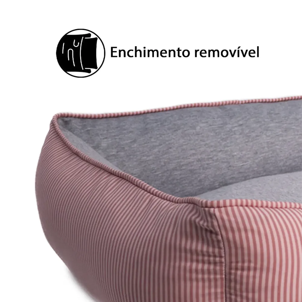 Cama Home para Cães e Gatos Fábrica Pet Rosa — foto 2