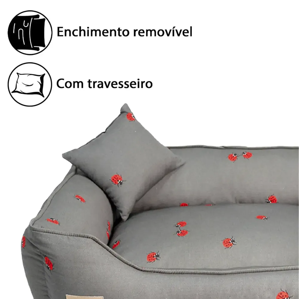 Cama Joaninha para Cães e Gatos Fábrica Pet — foto 2