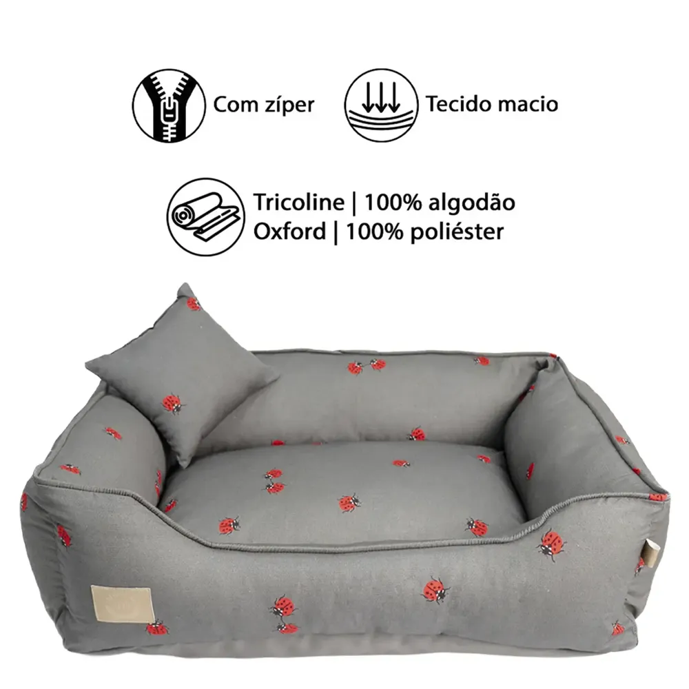 Cama Joaninha para Cães e Gatos Fábrica Pet — foto 3