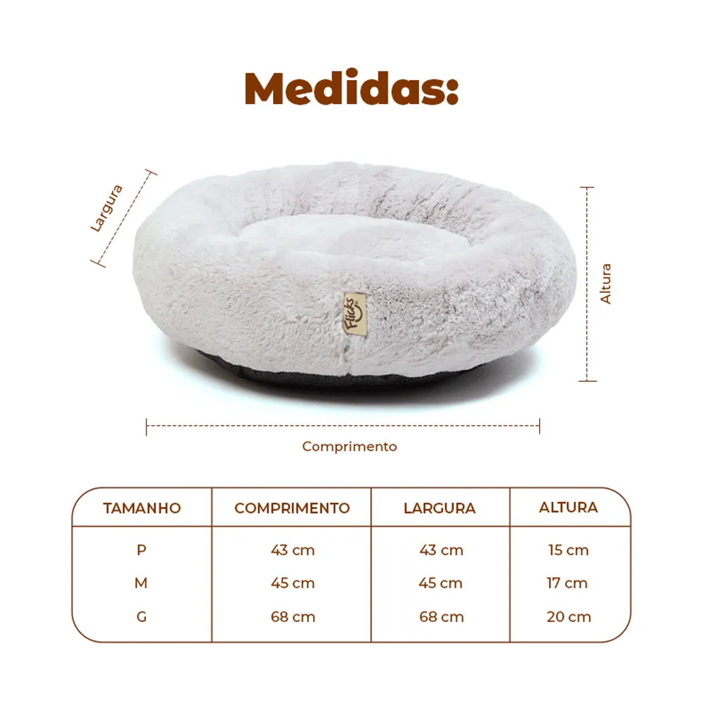 Cama New Canadá Flicks Cinza para Cães e Gatos — foto 3