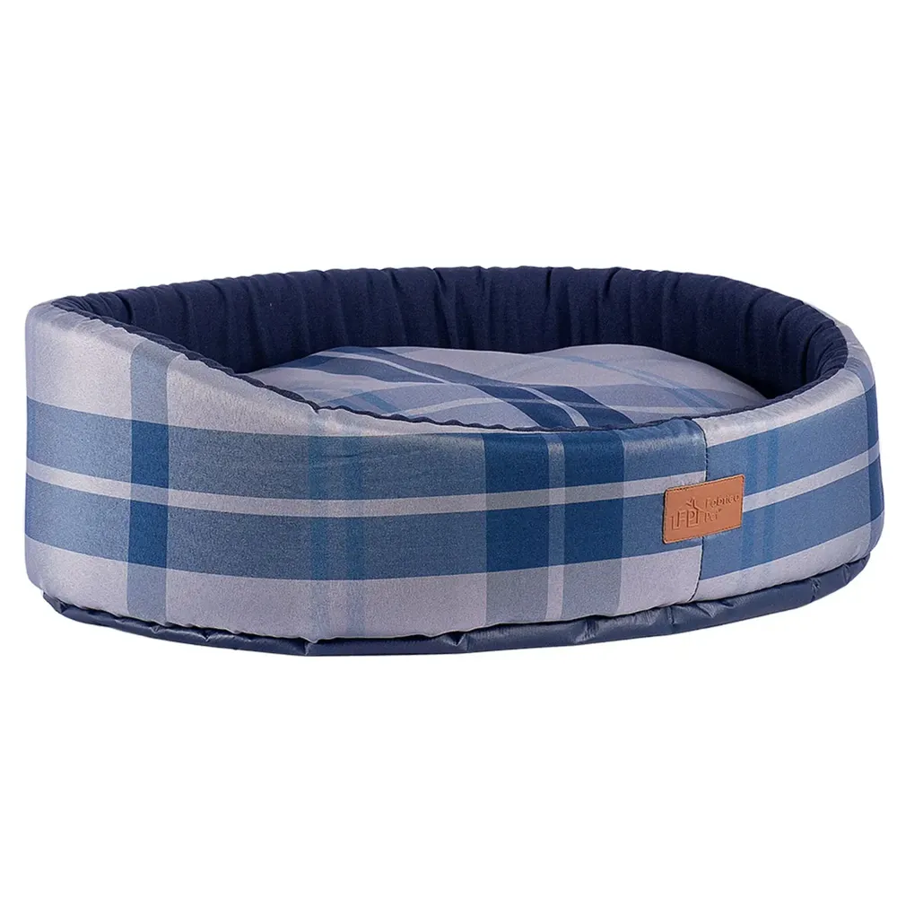 Cama Oval Buddy Fábrica Pet Xadrez — foto 5