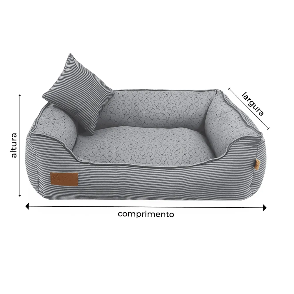 Cama Party Fábrica Pet Cinza — foto 2