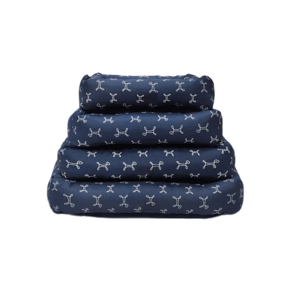 Cama Retangular Carmel Fábrica Pet Azul — foto 3