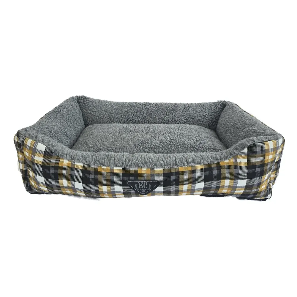 Cama Retangular Xandrez Bichinho Chic Cinza
