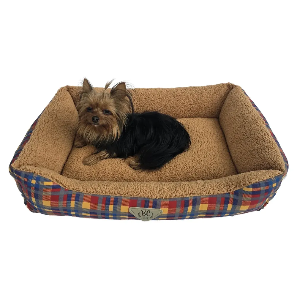 Cama Retangular Xandrez Bichinho Chic Marrom — foto 2