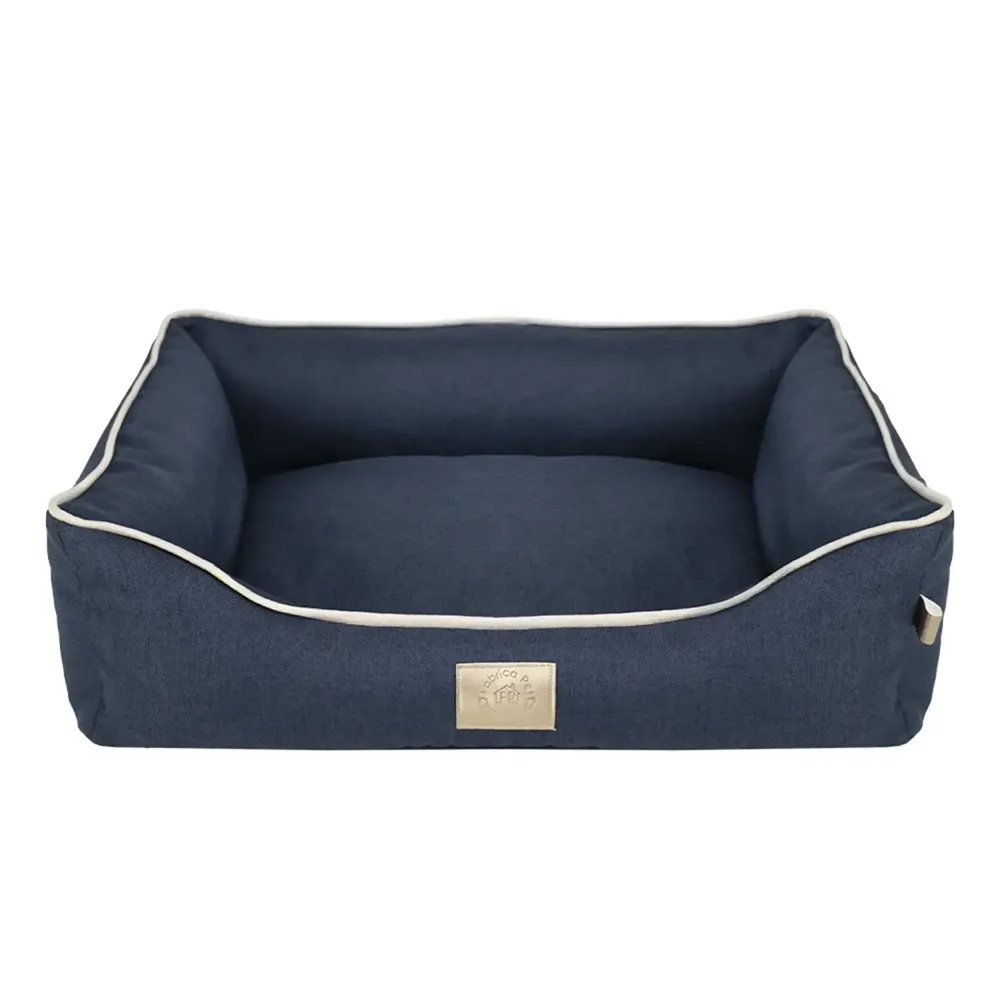 Cama Tecido Resistente Fábrica Pet Azul