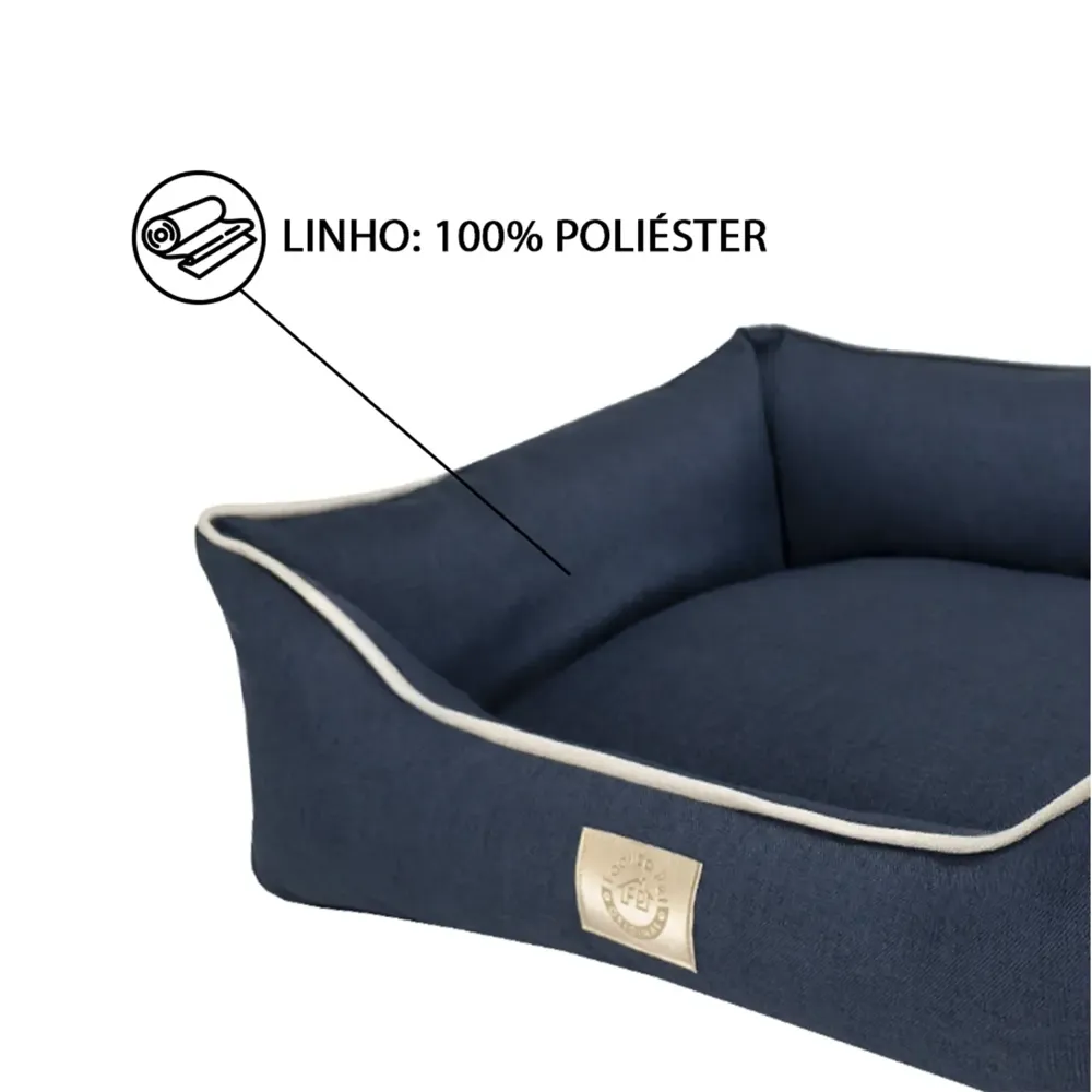 Cama Tecido Resistente Fábrica Pet Azul — foto 6