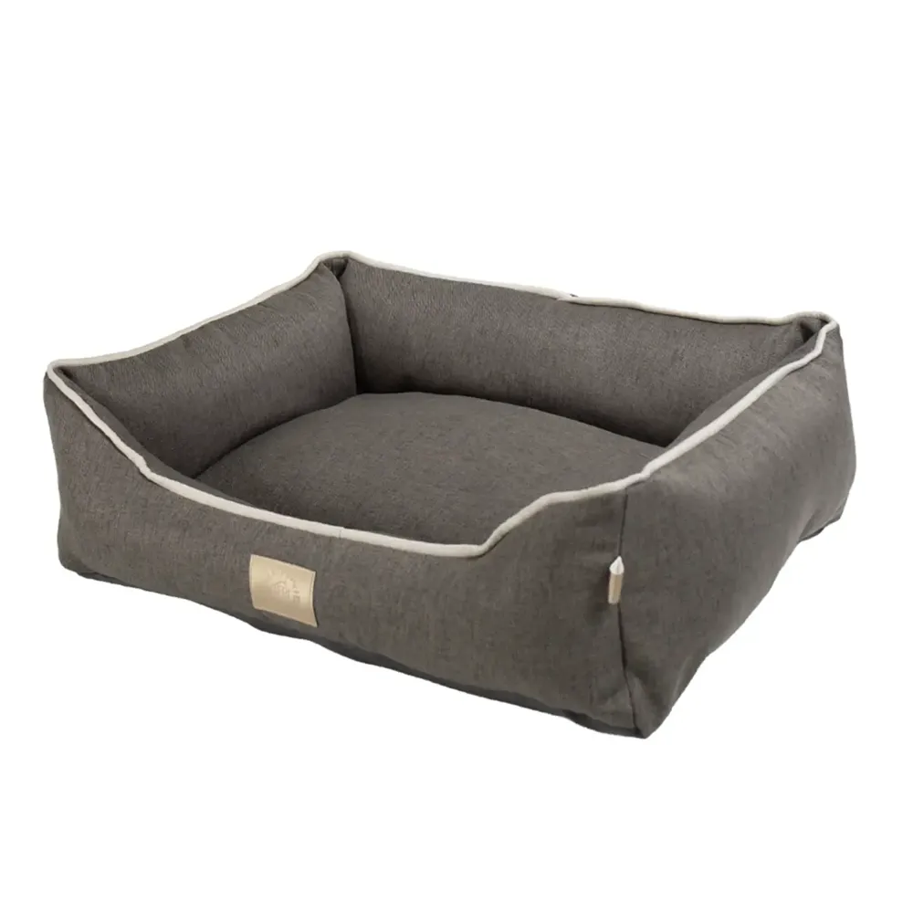 Cama Tecido Resistente Fábrica Pet Cinza — foto 2