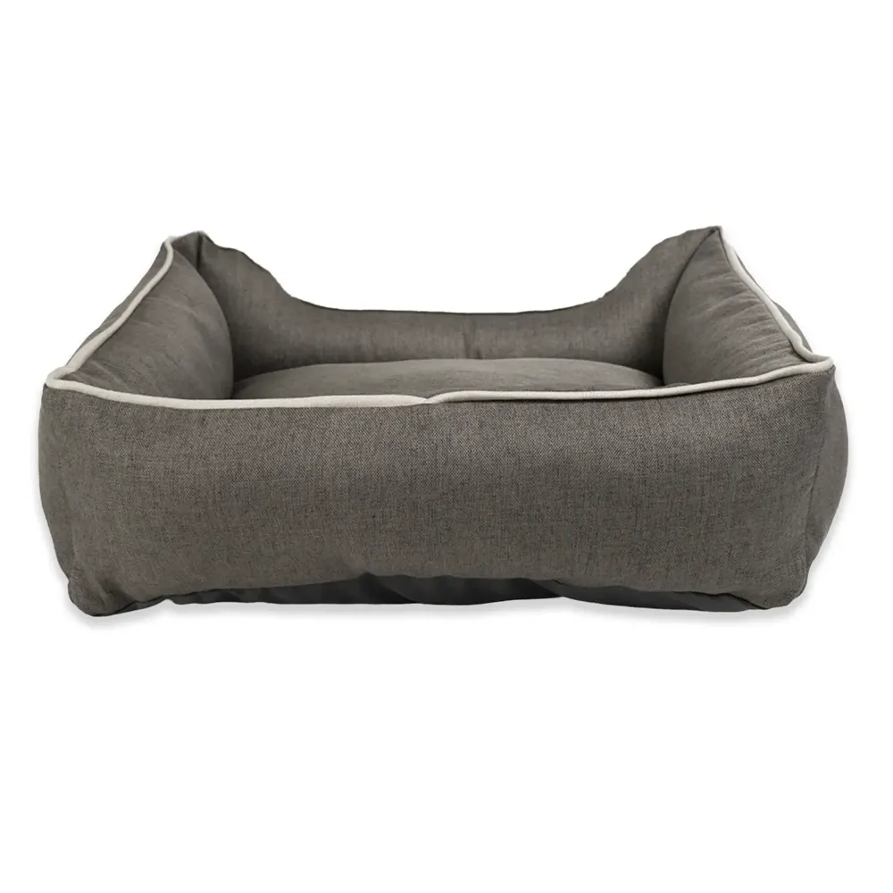 Cama Tecido Resistente Fábrica Pet Cinza — foto 5