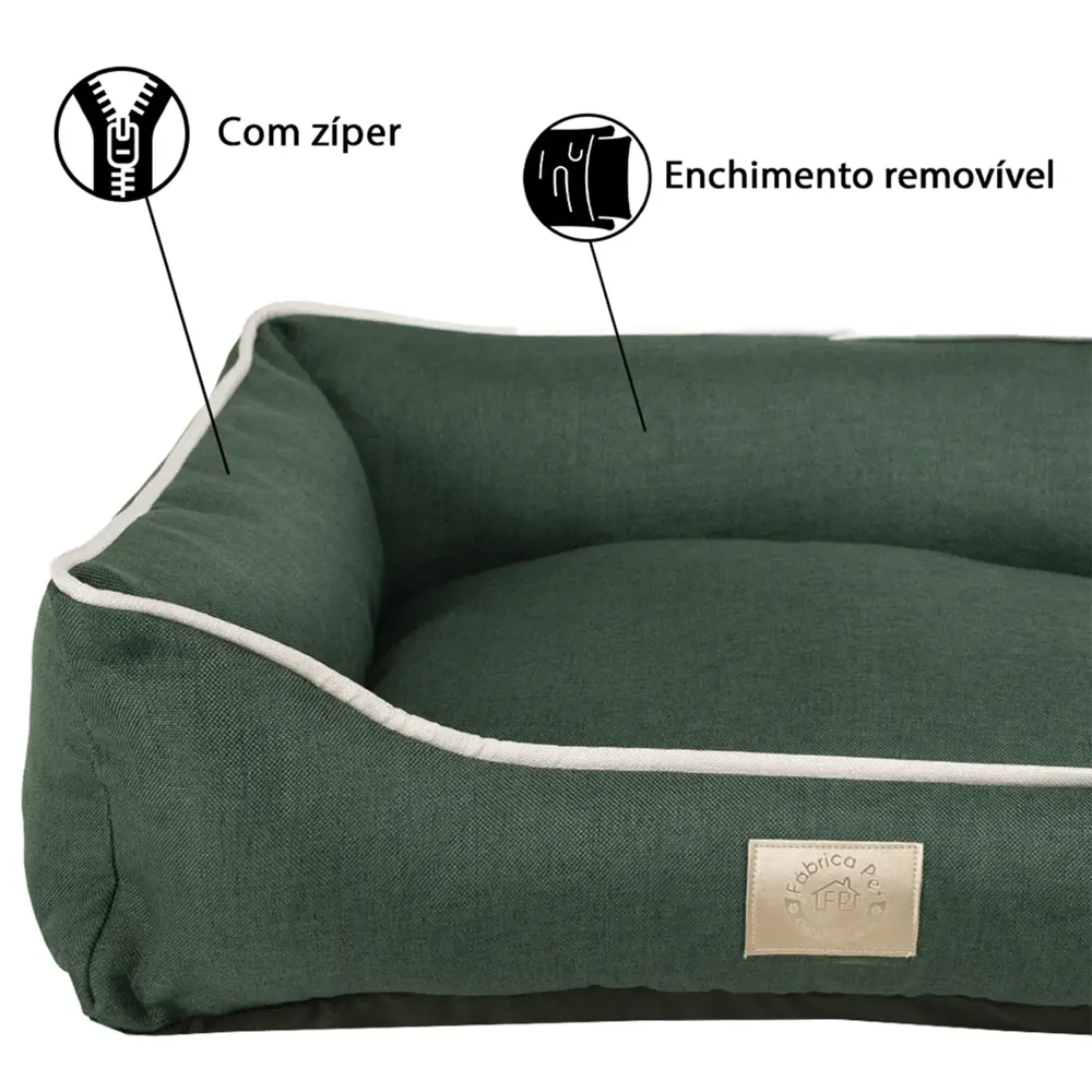 Cama Tecido Resistente Fábrica Pet Verde — foto 5