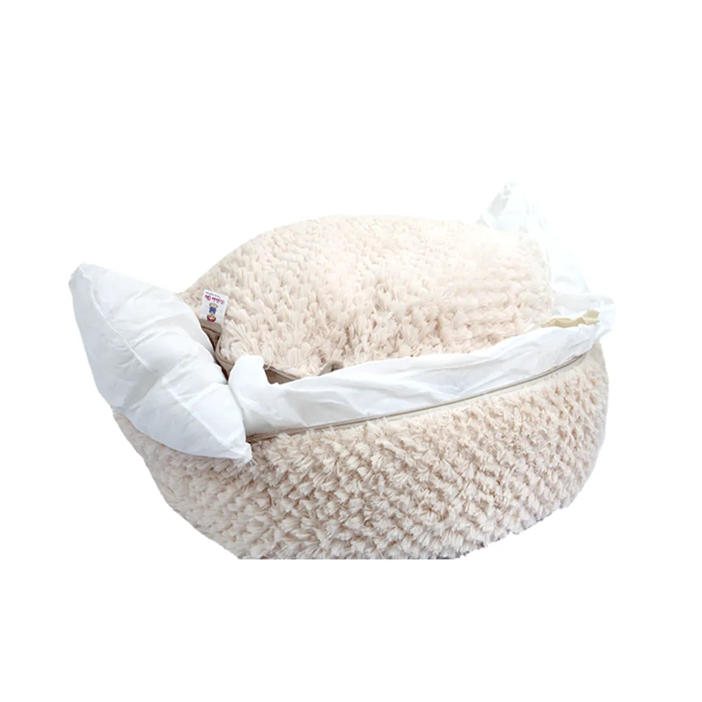 Cama Teddy Bichinho Chic Bege para Cães e Gatos — foto 4