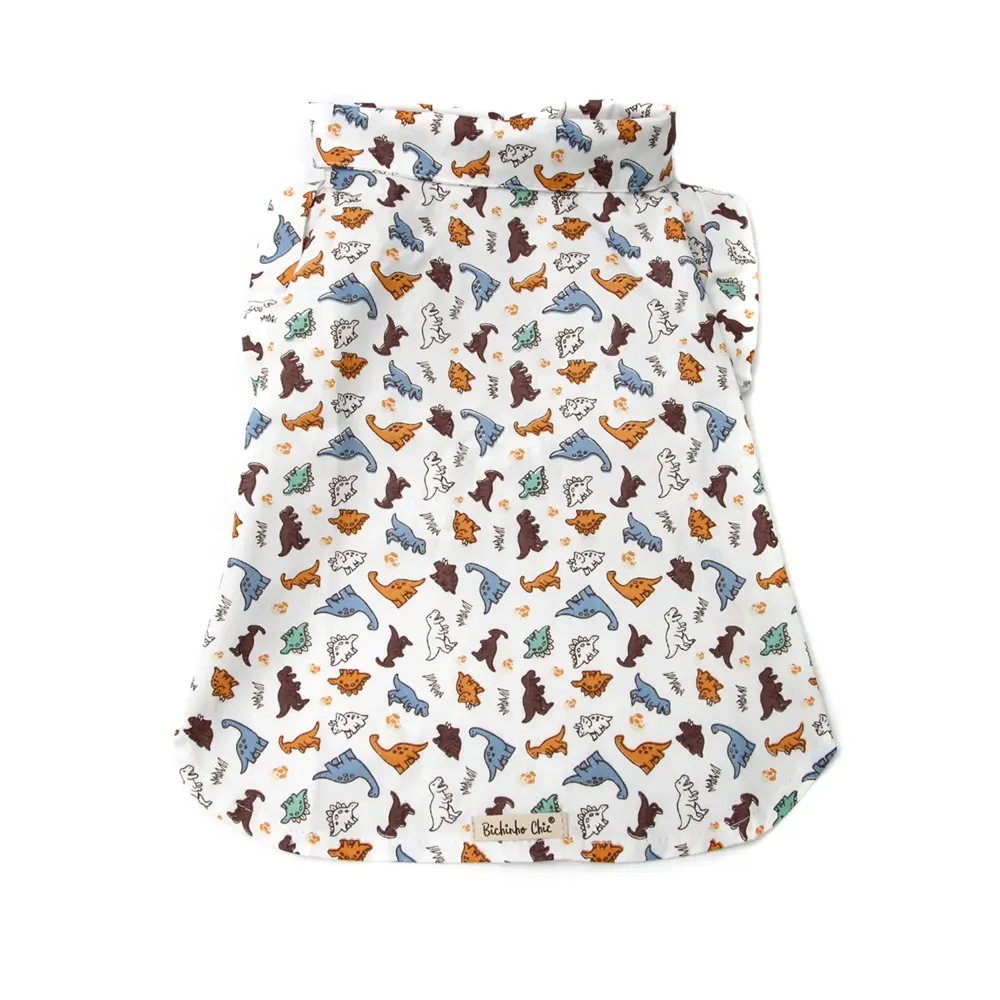 Camisa Dinossauro Bichinho Chic Bege — foto 2