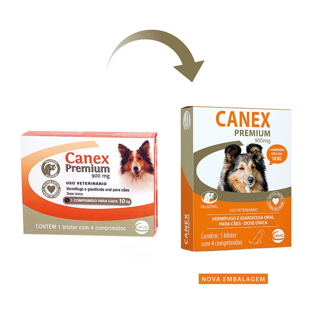 Vermífugo Canex Premium 900mg para Cães — foto 2